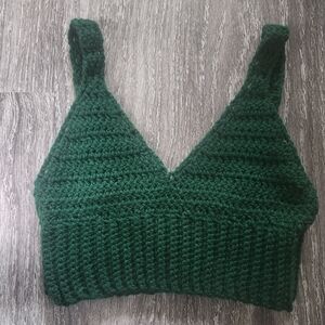 Handmade Green Crochet Top